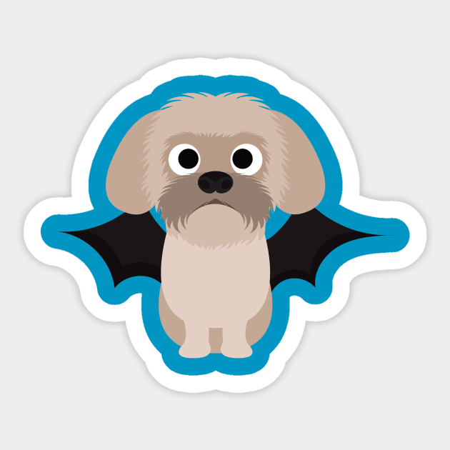 Shih Tzu Halloween Fancy Dress Costume Sticker by DoggyStyles